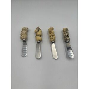 Fruit Cheese/Butter Knives Set Of 4 Boston‎ Warehouse Stainless Steel.